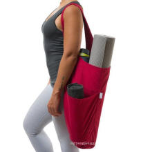 Wholesale Custom Large Capacity Printed Canvas Sling Yoga Mat Bags for Large Yoga Mats
